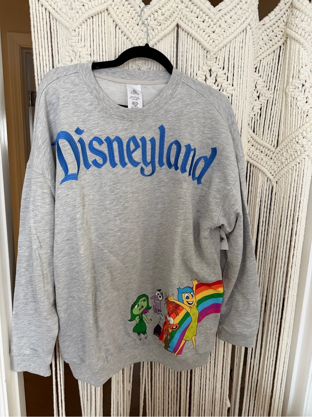 NWT Disneyland inside out sweatshirt L